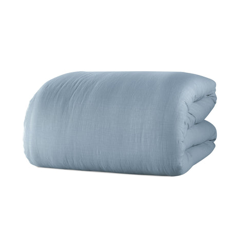 Trapunta Puro Cotone StoneWashed NO Stiro - Loira Trapuntino Estivo Lisola Matrimoniale Azzurro (Regolo)