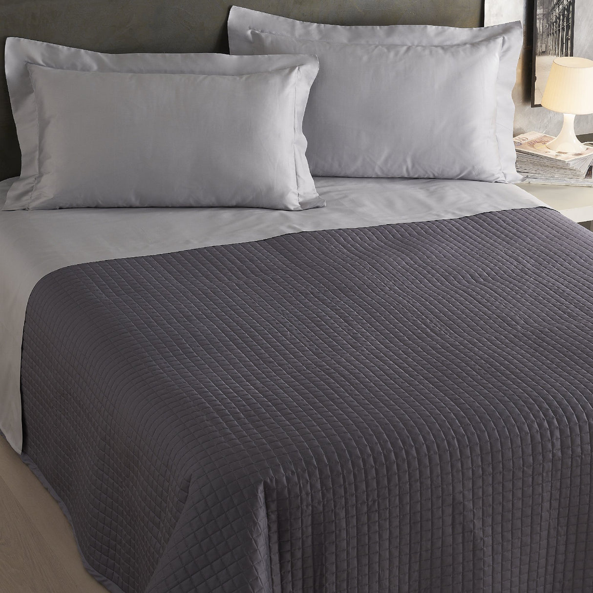 Trapuntino leggero in Rasatello di Cotone in Tinta Unita - Marrakech Trapuntino Estivo Creole Home