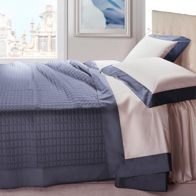 Trapuntino leggero in Raso di Cotone - Smeraldo Trapuntino Estivo BiancoPerla