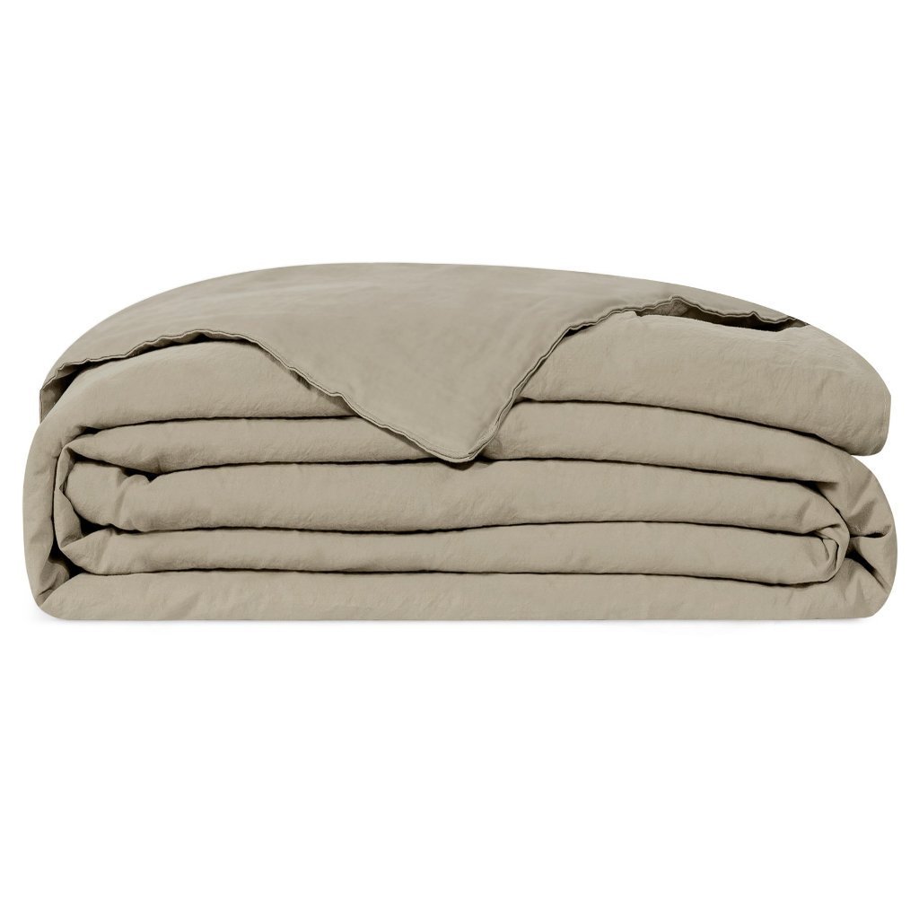 Trapuntino leggero Puro Cotone StoneWashed NO Stiro - Loira Trapuntino Estivo Loft by BiancoPerla Singolo Sabbia