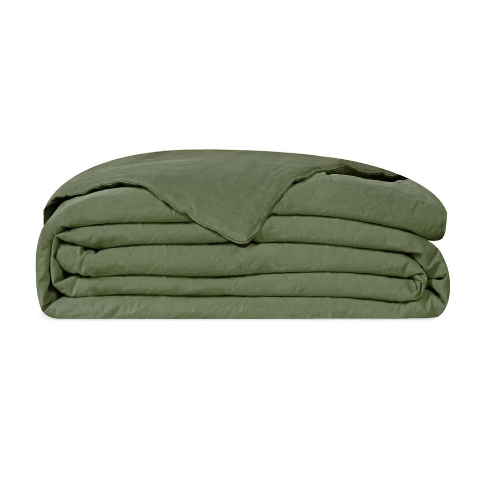 Trapuntino leggero Puro Cotone StoneWashed NO Stiro - Loira Trapuntino Estivo Lisola Singolo Verde (Timo)