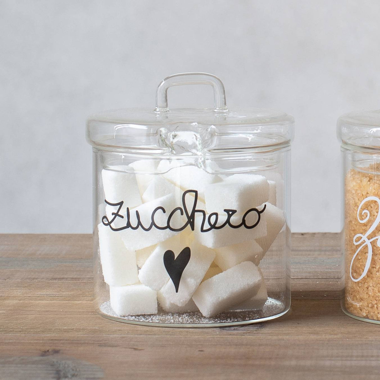 Zuccheriera in Vetro Borosilicato Serigrafato - Zucchero Zuccheriera Simple Day