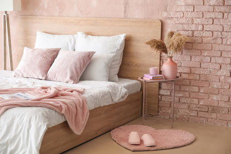 Arredamento moderno rosa cipria