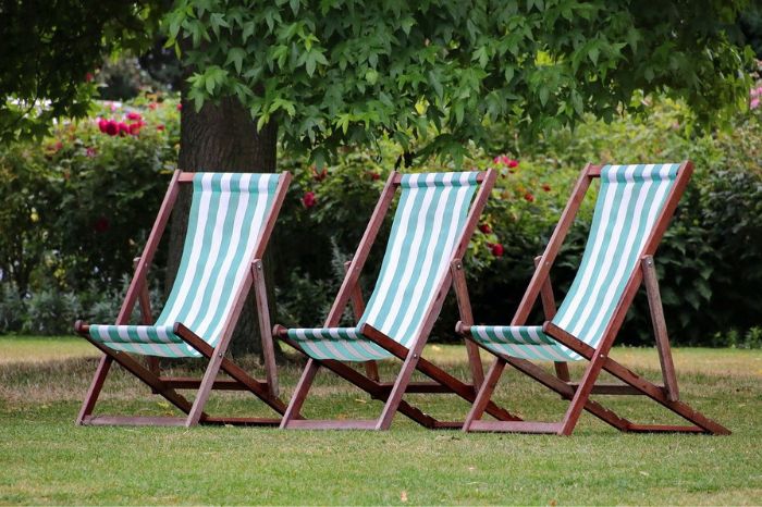 Ricambio Tessuto Per Sdraio Floris - Misura 122x67x46 Cm, Colore Beige, Imbottito Poliestere - Foto 14