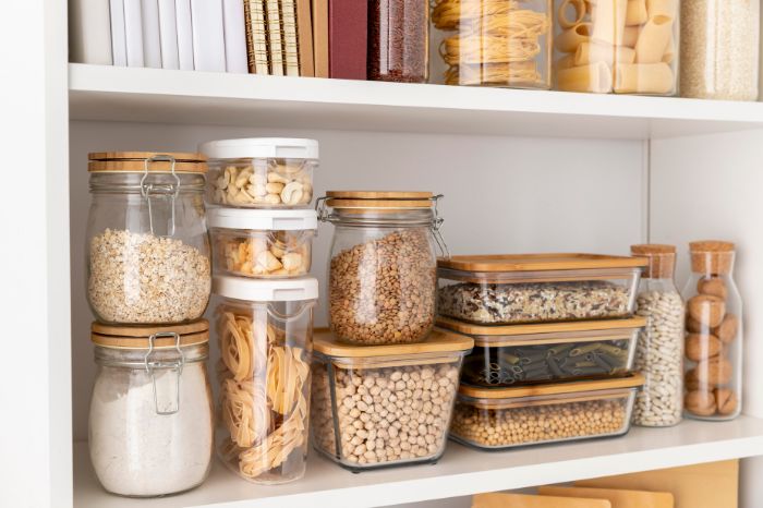 ZEXALOR 6 contenitori in plastica trasparente di 2 dimensioni, per organizzare e riporre oggetti da cucina, dispensa, con manici integrati, organizer per armadietti, trasparenti ZEXALOR 6 contenitori in plastica trasparente di 2 dimensioni, per organizzare e riporre oggetti da cucina, dispensa, con manici integrati, organizer per armadietti, trasparenti