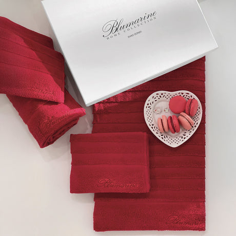 Coppia Asciugamani in Spugna di Cotone Jacquard - Mademoiselle