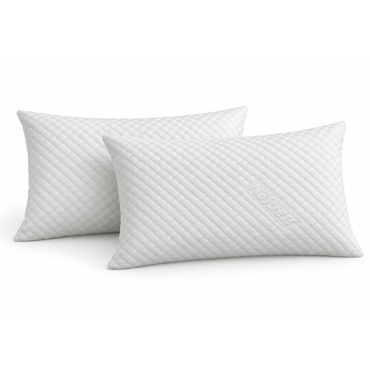 Coppia Copriguanciali in Maglia Jacquard Goffrata - No Stress