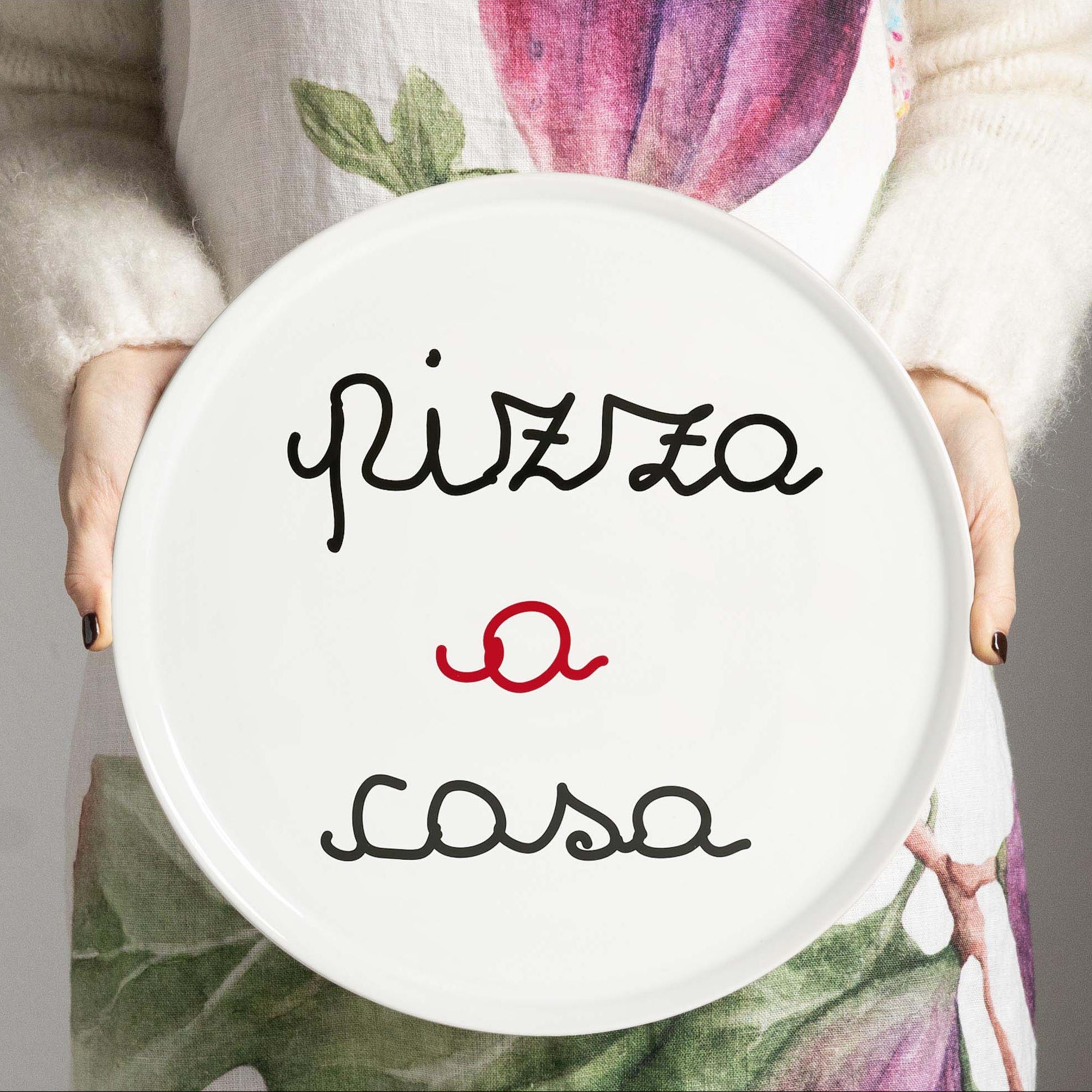 Piatto Pizza in Grès Serigrafato - Pizza a Casa