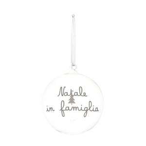 Pallina Decorativa in Vetro Borosilicato - Natale in Famiglia