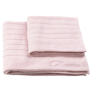 Coppia Asciugamani in Spugna di Cotone Jacquard - Mademoiselle