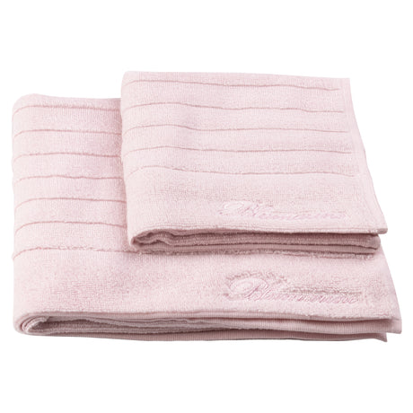 Coppia Asciugamani in Spugna di Cotone Jacquard - Mademoiselle