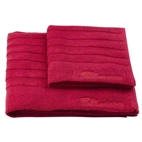 Coppia Asciugamani in Spugna di Cotone Jacquard - Mademoiselle