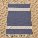 Telo Mare in Fouta di Puro Cotone Geometrico - Corfù