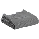 Copriletto a Nido D'Ape StoneWashed in Cotone Riciclato Tinta Unita - Maia Recycle