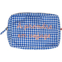 Pochette a Quadretti con Scritta Ricamata - Greta