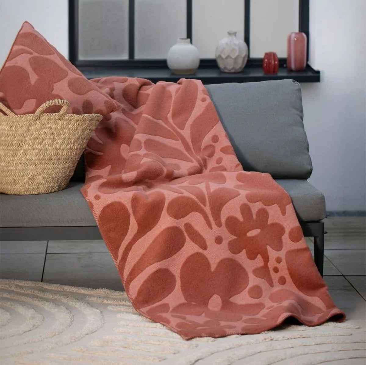 Coperta Invernale in Caldo Cotone - Flowers