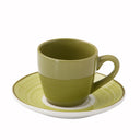Set 6 Tazzine con Piattino abbinato in Porcellana Colorata - Daily