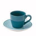 Set 6 Tazzine con Piattino abbinato in Porcellana Colorata - Daily