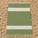 Telo Mare in Fouta di Puro Cotone Geometrico - Corfù