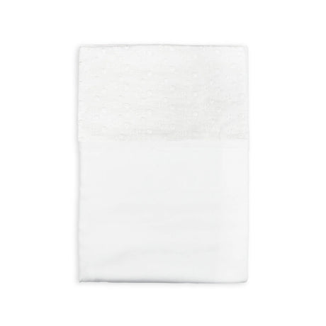 Lenzuolino in Bambù Organico e Cotone con Bordo Sangallo - Sangallo