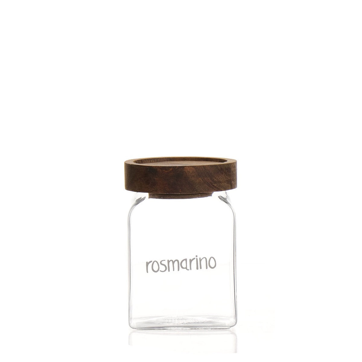 Barattolo in Vetro Borosilicato Serigrafato - Rosmarino