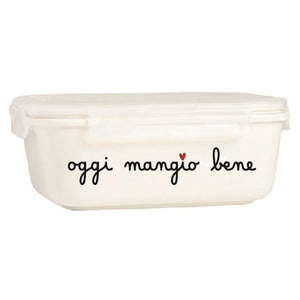 Contenitore in Grès Serigrafata - Oggi Mangio Bene