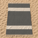 Telo Mare in Fouta di Puro Cotone Geometrico - Corfù