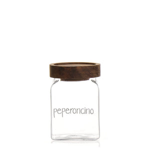 Barattolo in Vetro Borosilicato Serigrafato - Peperoncino