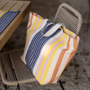 Maxi Borsa in Cotone Riciclato Rigata - Yuna
