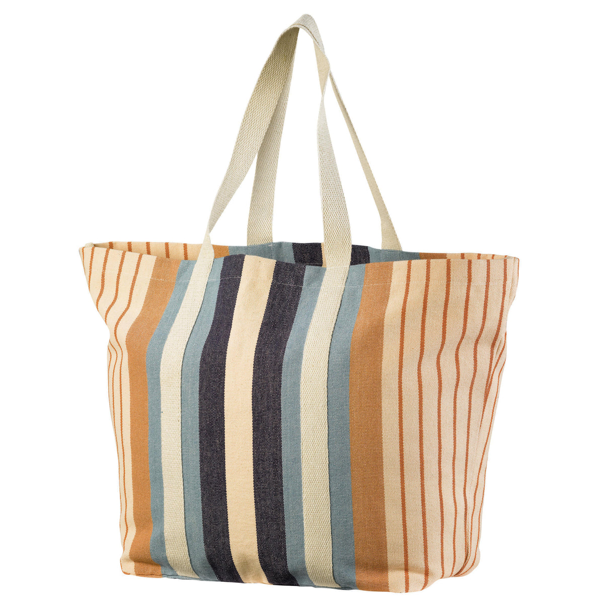 Maxi Borsa in Cotone Riciclato Rigata - Yuna