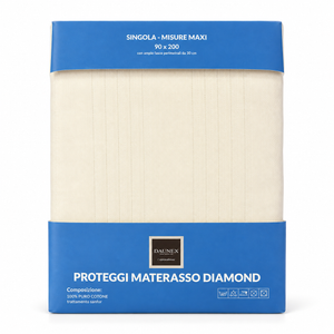 Coprimaterasso in Puro Cotone con trattamento Sanfor - Diamond