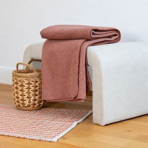 Coperta in Velluto di Cotone Fantasia - Mini Checks