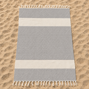 Telo Mare in Fouta di Puro Cotone Geometrico - Corfù