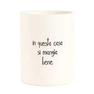 Portautensili in Grès - In Questa Casa si Mangia Bene