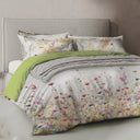 Parure Copripiumino in Percalle di Cotone con Stampa Floreale - Meadow