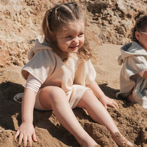 Poncho da Mare Bambino in Spugna di Bambù Organico - Terry