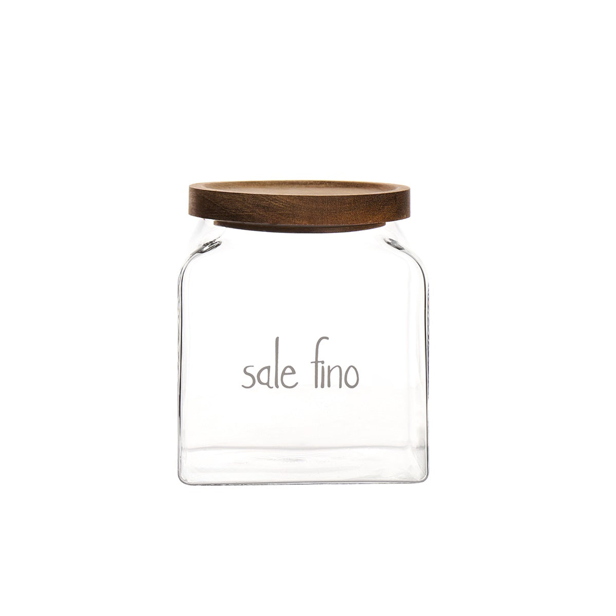 Barattolo in Vetro Borosilicato Serigrafato - Sale Fino Cuore