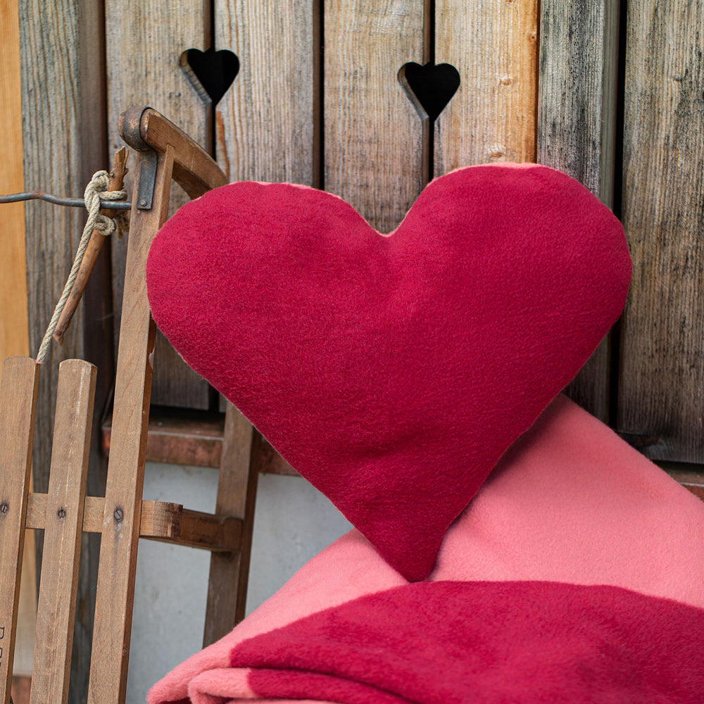Cuscino in Cotone a Forma di Cuore - Heart