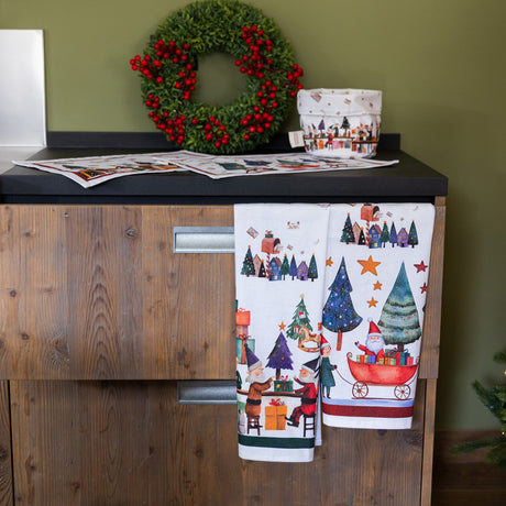 Set 2 Canovacci in Puro Cotone - Christmas Factory