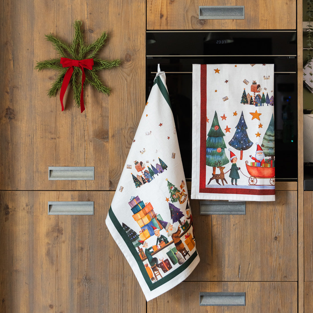 Set 2 Canovacci in Puro Cotone - Christmas Factory