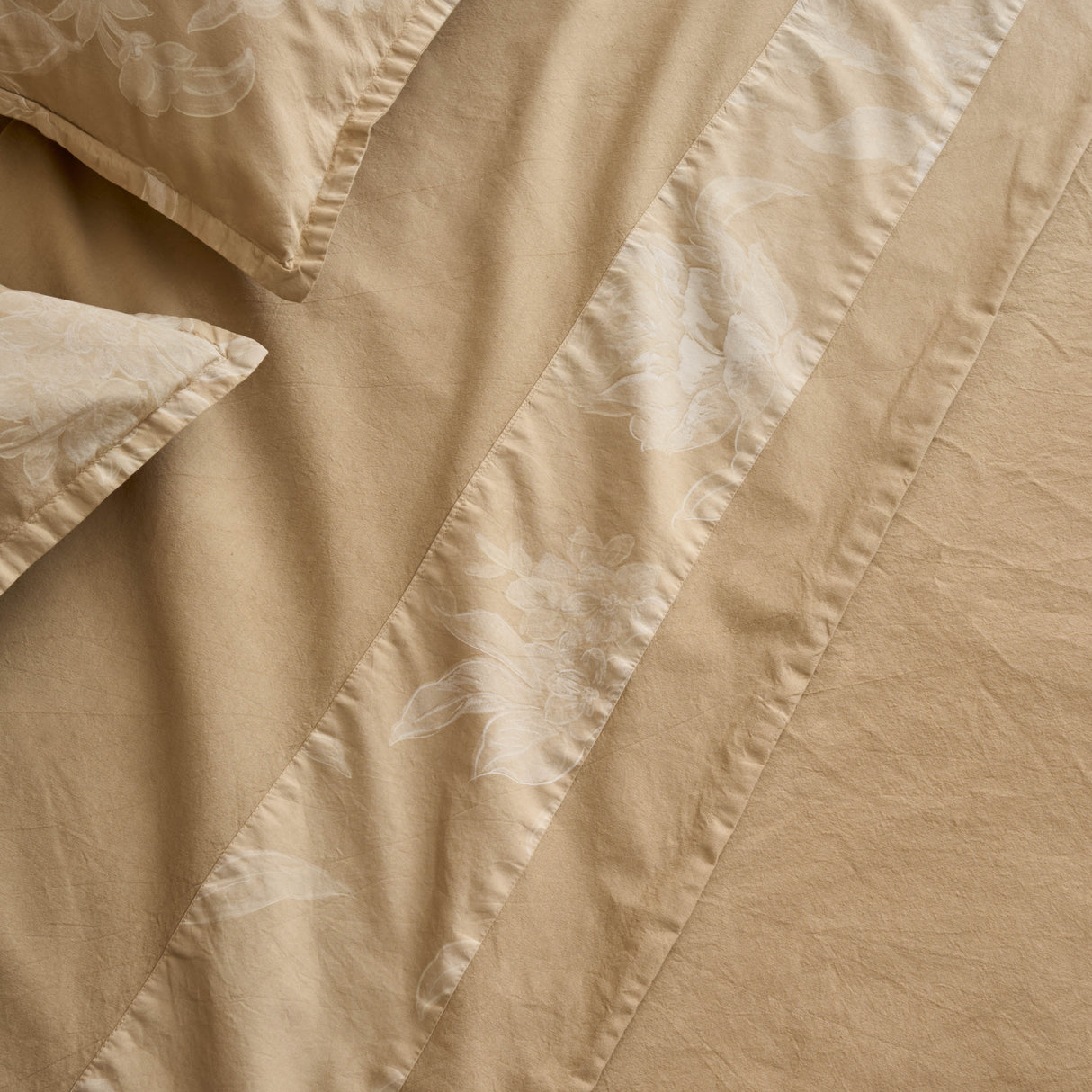 Completo Lenzuola in Percalle di Cotone Stonewashed Fantasia Floreale - Eko Allen