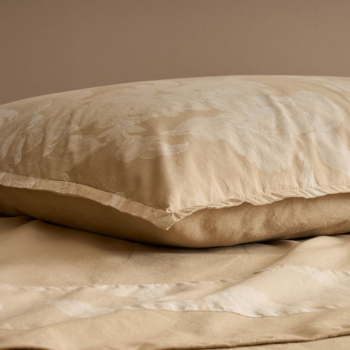 Completo Lenzuola in Percalle di Cotone Stonewashed Fantasia Floreale - Eko Allen