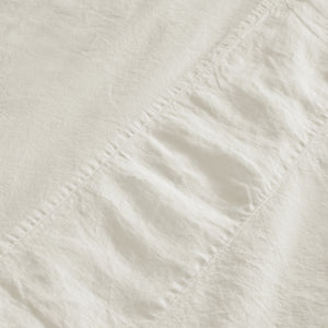 Completo Lenzuola Cotone e Lino StoneWashed No Stiro - Loira