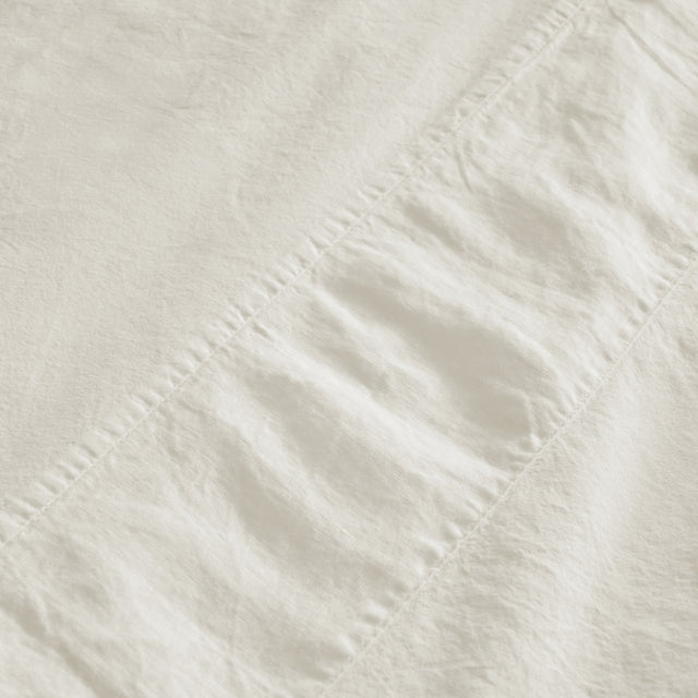 Completo Lenzuola Cotone e Lino StoneWashed No Stiro - Loira