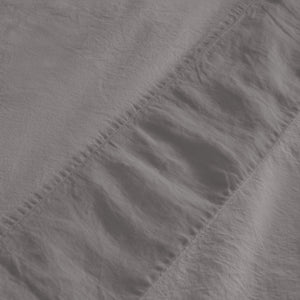 Completo Lenzuola Cotone e Lino StoneWashed No Stiro - Loira