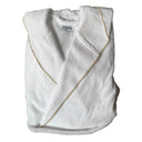 Accappatoio in Spugna con Cappuccio e finiture Overlock - Reunus