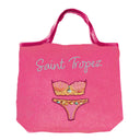 Borsa Mare o Trousse in Puro Cotone Ricamata - Ladie