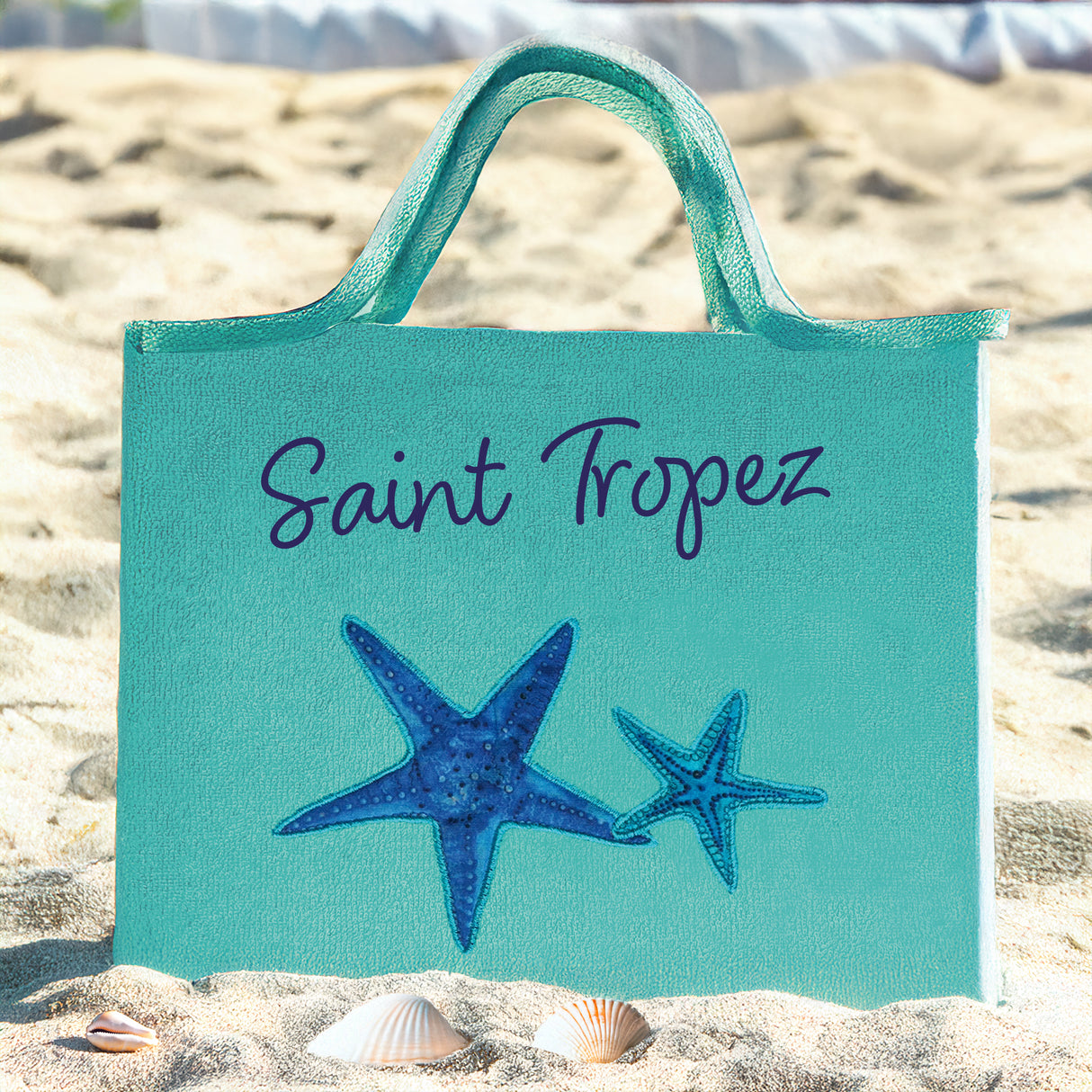 Borsa Mare o Trousse in Puro Cotone Ricamata - Etoile