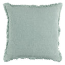 Cuscino in Cotone Stonewashed Jacquard Tinta Unita - Canestri