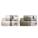 Set 2 Coppie in Spugna di Cotone con Balza in Percalle - Clea